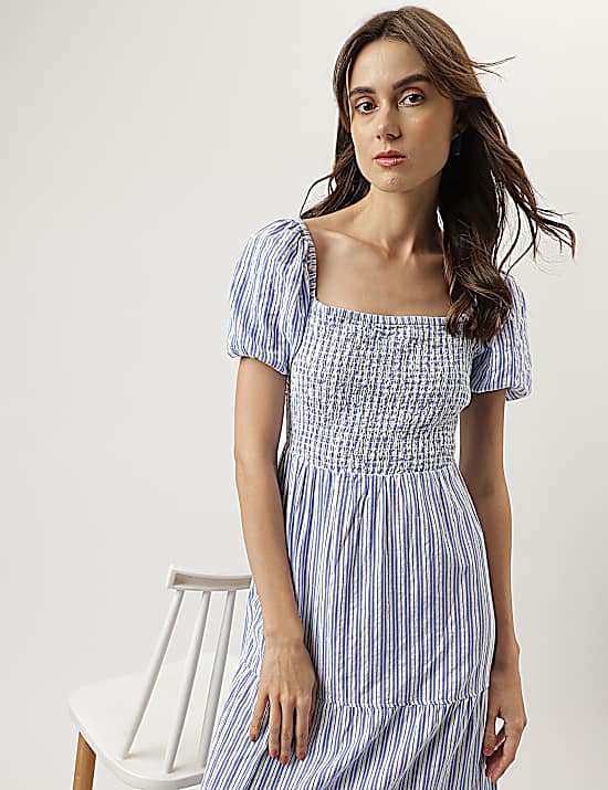 Tailored Striped Longline Waistcoat