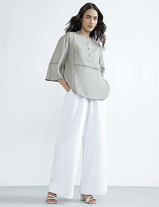 Tailored Striped Longline Waistcoat