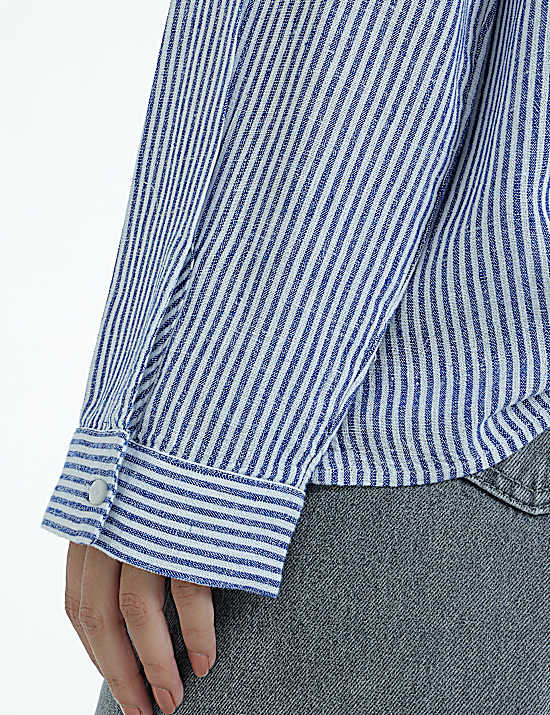 Tailored Striped Longline Waistcoat