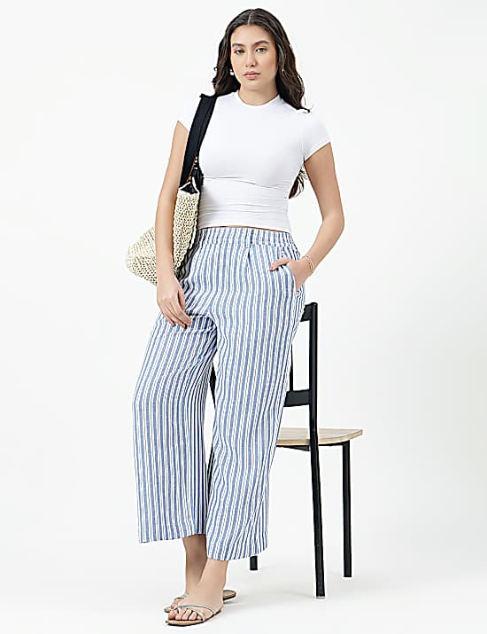 Tailored Striped Longline Waistcoat