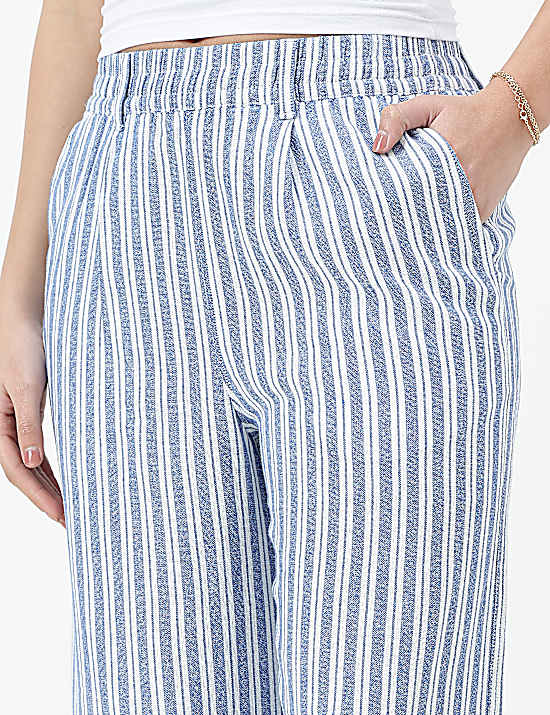 Tailored Striped Longline Waistcoat