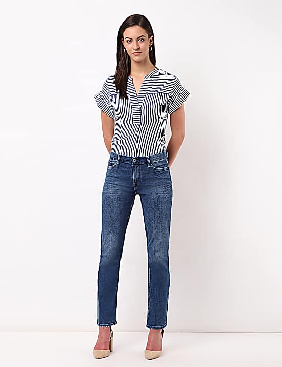 Tailored Striped Longline Waistcoat