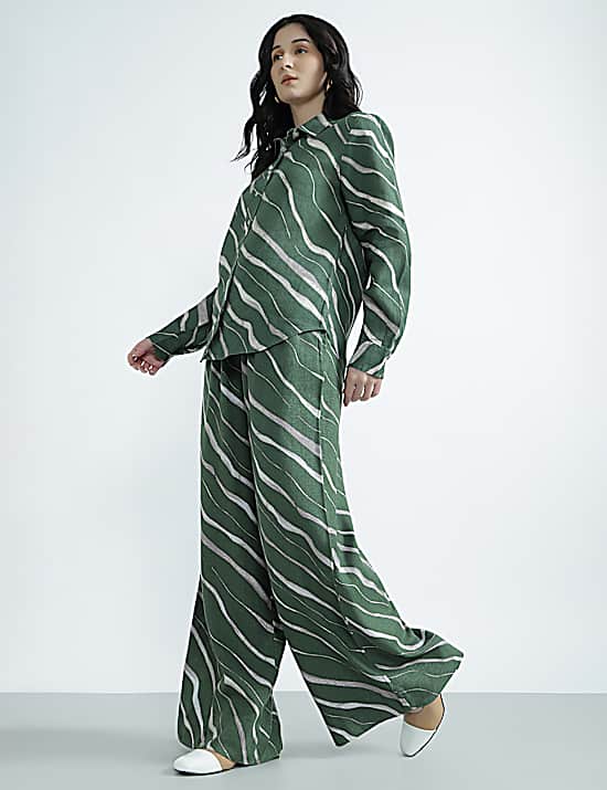 Tailored Striped Longline Waistcoat
