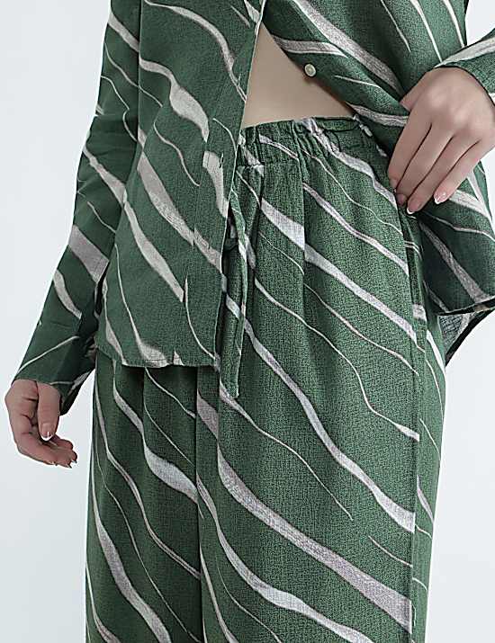 Tailored Striped Longline Waistcoat