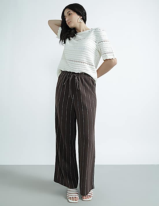 Tailored Striped Longline Waistcoat