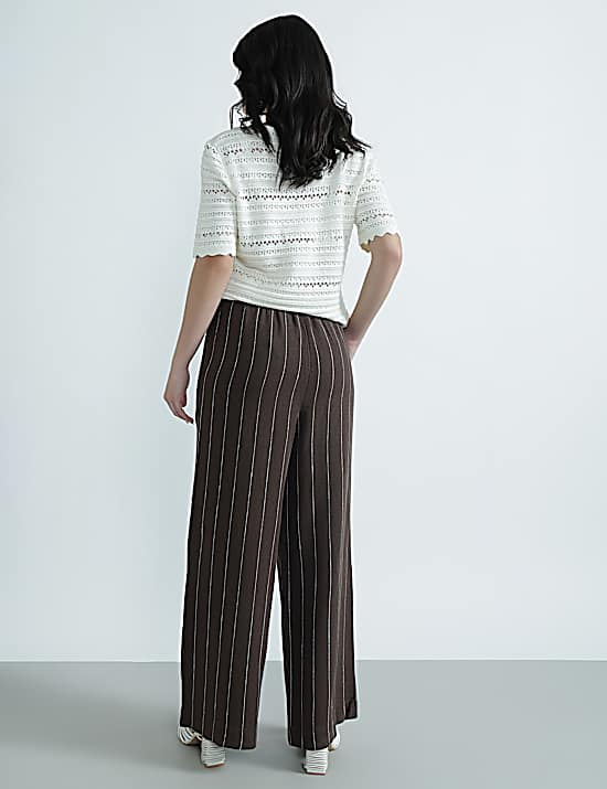 Tailored Striped Longline Waistcoat