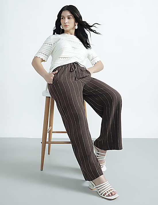 Tailored Striped Longline Waistcoat