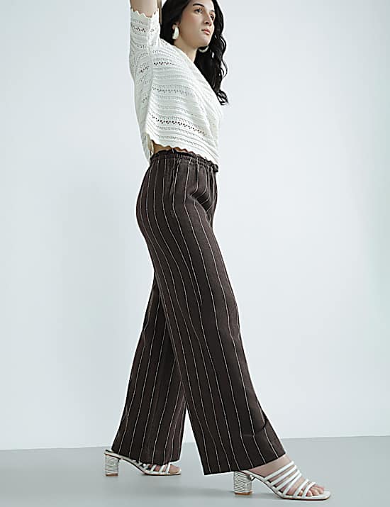 Tailored Striped Longline Waistcoat
