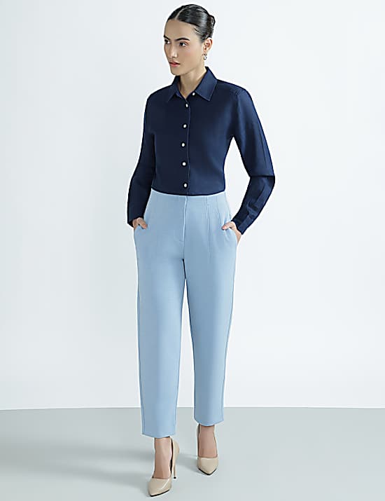Tailored Striped Longline Waistcoat