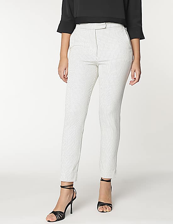 Tailored Striped Longline Waistcoat