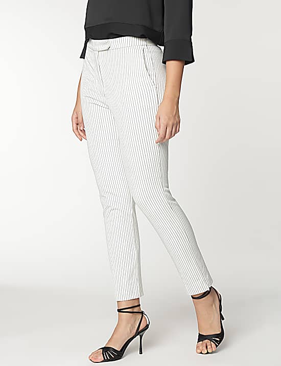 Tailored Striped Longline Waistcoat