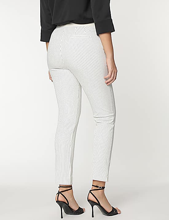 Tailored Striped Longline Waistcoat