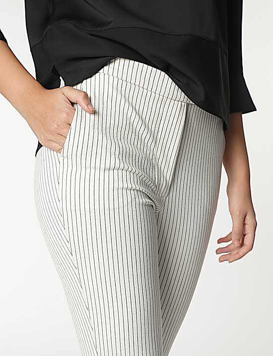 Tailored Striped Longline Waistcoat