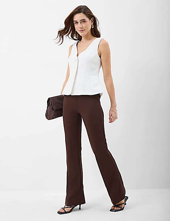 Tailored Striped Longline Waistcoat
