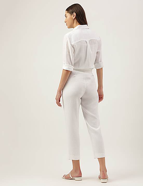 Tailored Striped Longline Waistcoat
