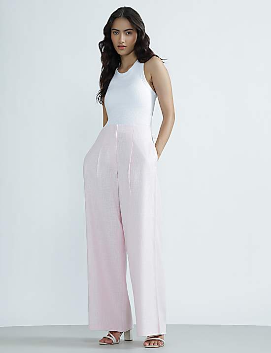 Tailored Striped Longline Waistcoat
