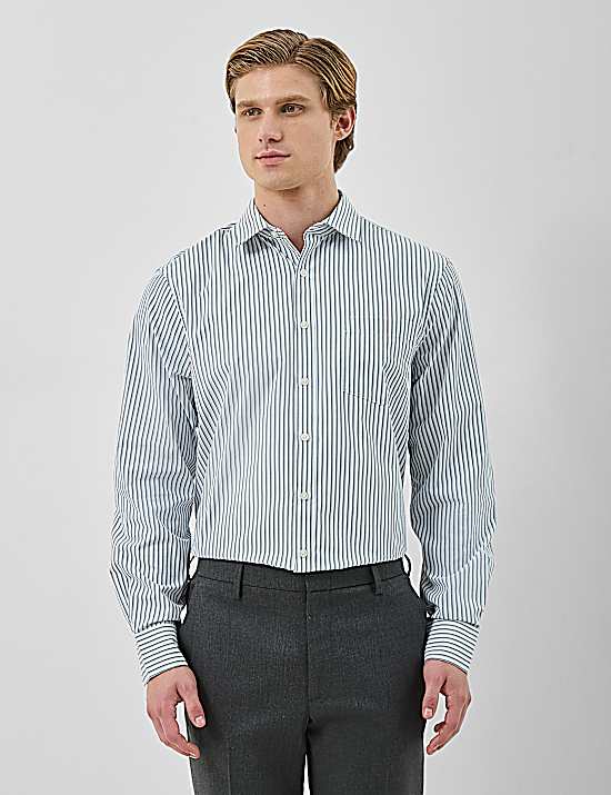 Tailored Striped Longline Waistcoat