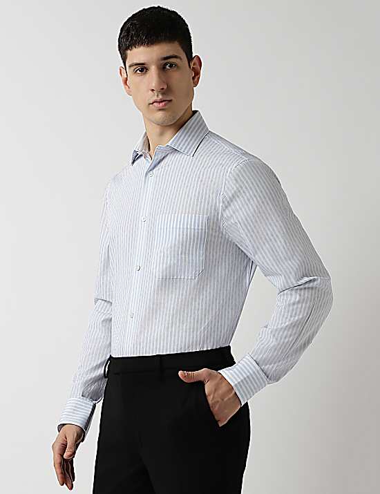 Tailored Striped Longline Waistcoat