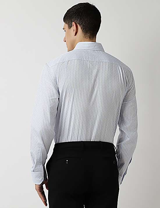 Tailored Striped Longline Waistcoat