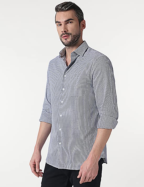 Tailored Striped Longline Waistcoat