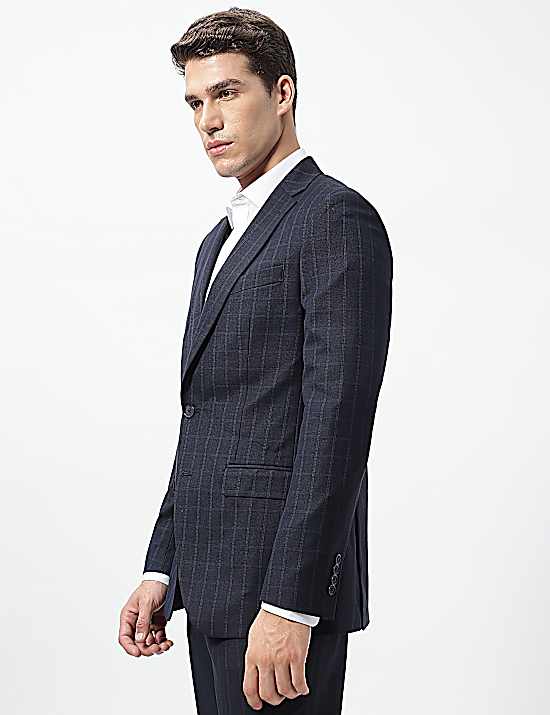Tailored Striped Longline Waistcoat