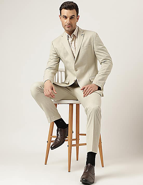 Tailored Striped Longline Waistcoat