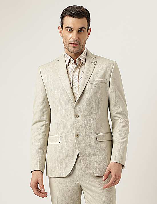 Tailored Striped Longline Waistcoat