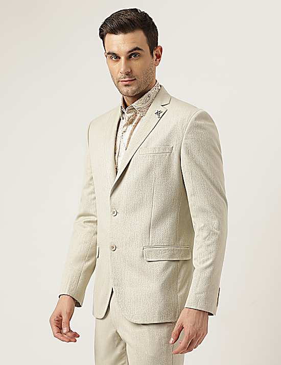 Tailored Striped Longline Waistcoat