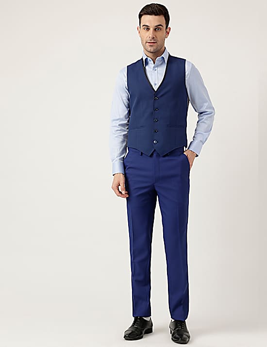 Tailored Striped Longline Waistcoat