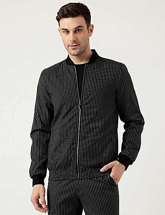 Tailored Striped Longline Waistcoat