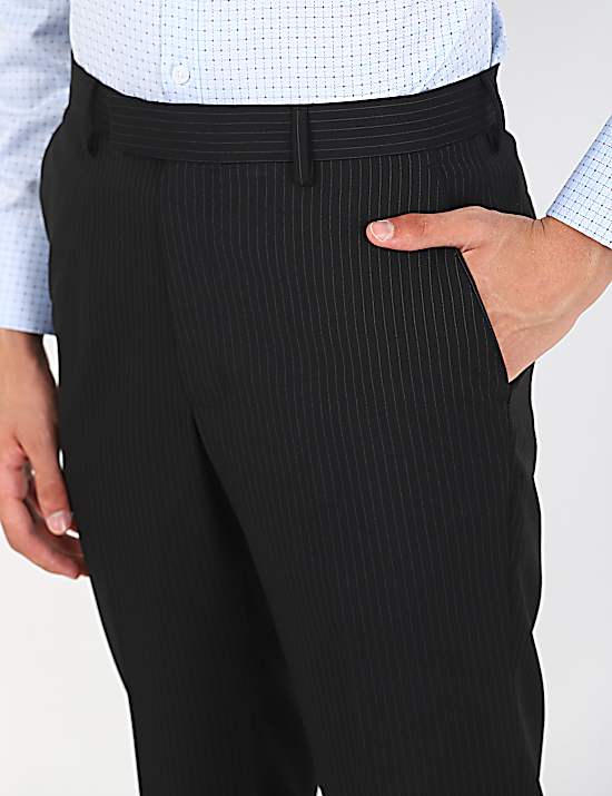 Tailored Striped Longline Waistcoat