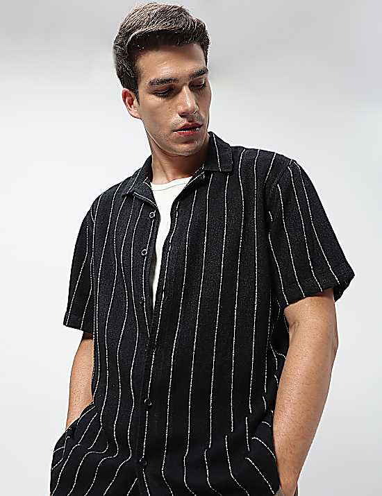 Tailored Striped Longline Waistcoat
