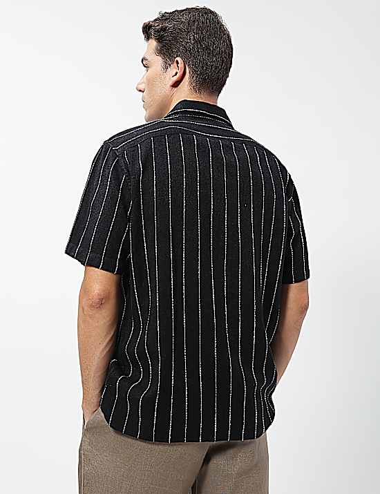 Tailored Striped Longline Waistcoat