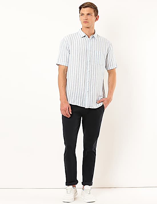 Tailored Striped Longline Waistcoat