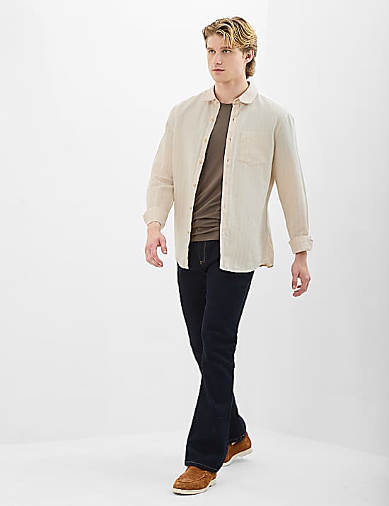Tailored Striped Longline Waistcoat