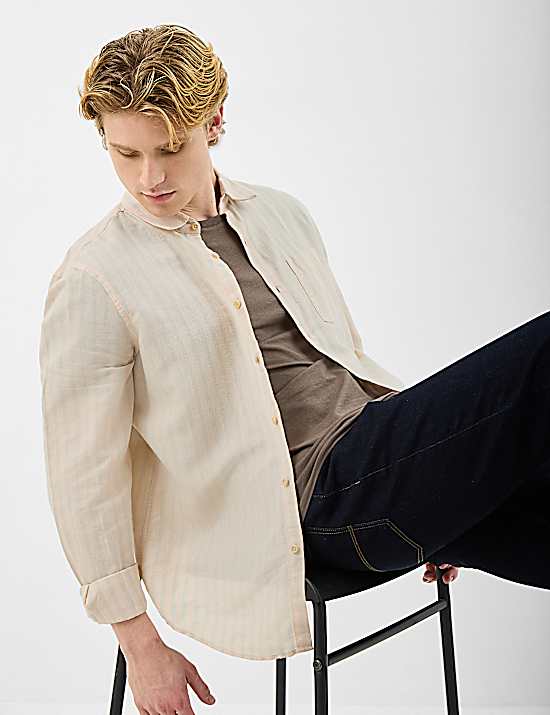 Tailored Striped Longline Waistcoat