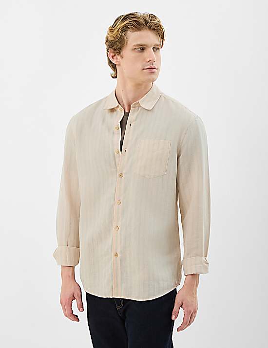 Tailored Striped Longline Waistcoat