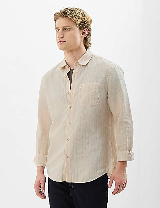 Tailored Striped Longline Waistcoat