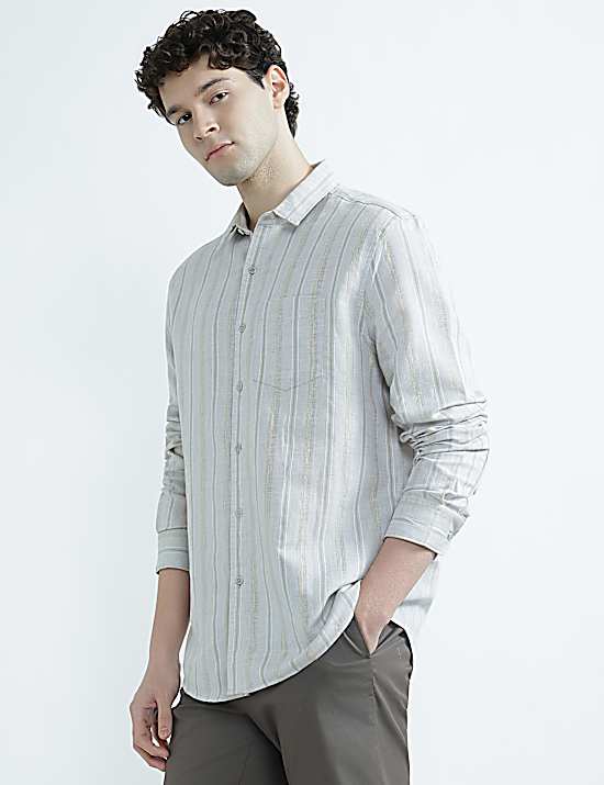 Tailored Striped Longline Waistcoat