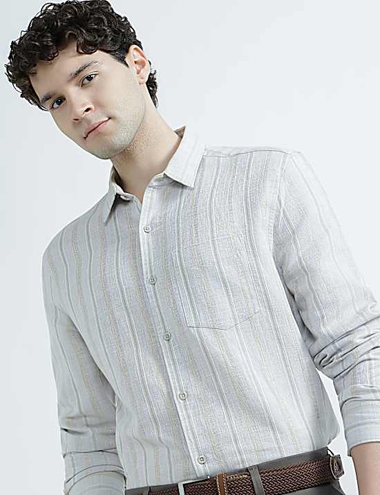 Tailored Striped Longline Waistcoat