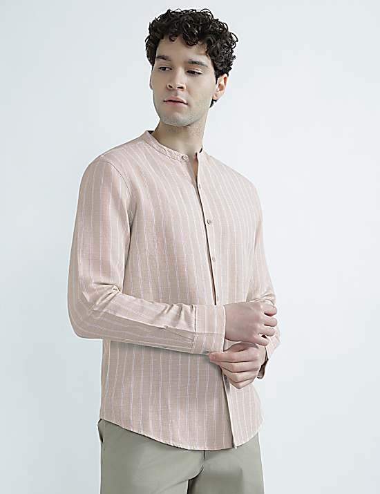 Tailored Striped Longline Waistcoat