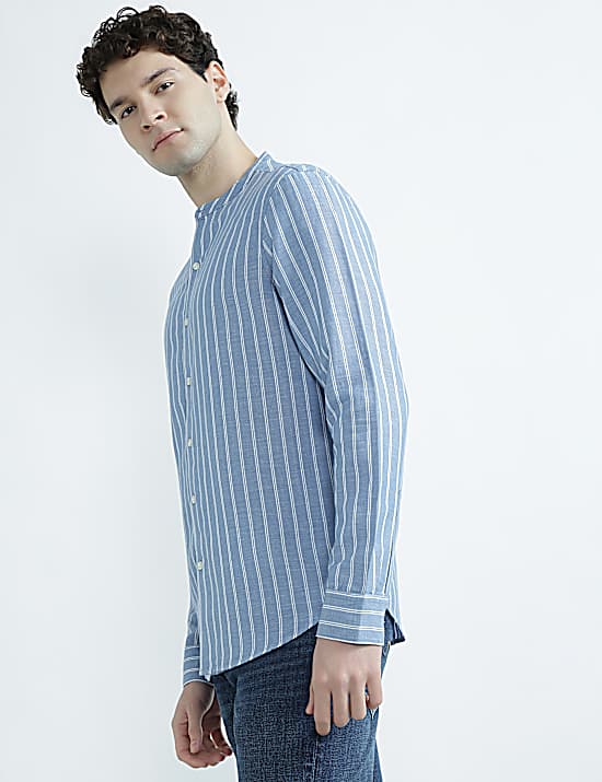 Tailored Striped Longline Waistcoat