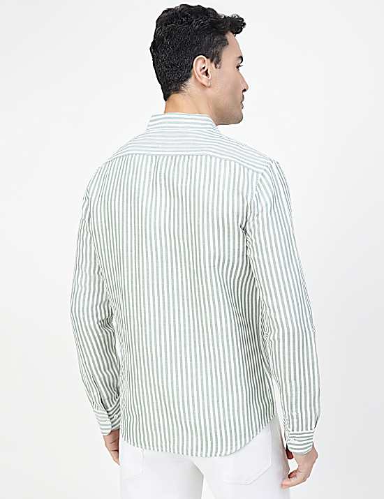 Tailored Striped Longline Waistcoat