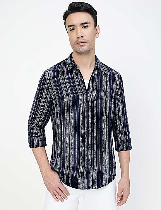 Tailored Striped Longline Waistcoat