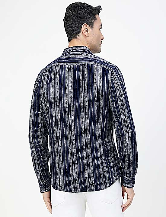Tailored Striped Longline Waistcoat