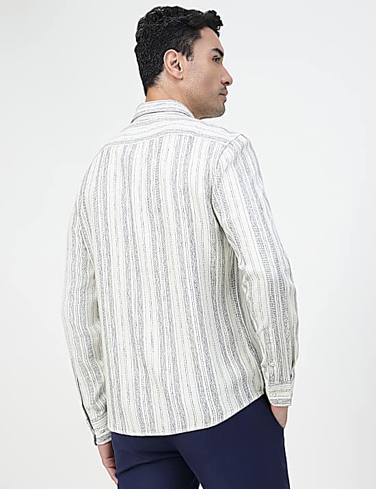 Tailored Striped Longline Waistcoat