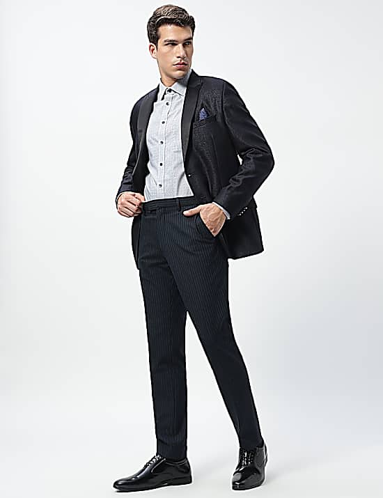 Tailored Striped Longline Waistcoat