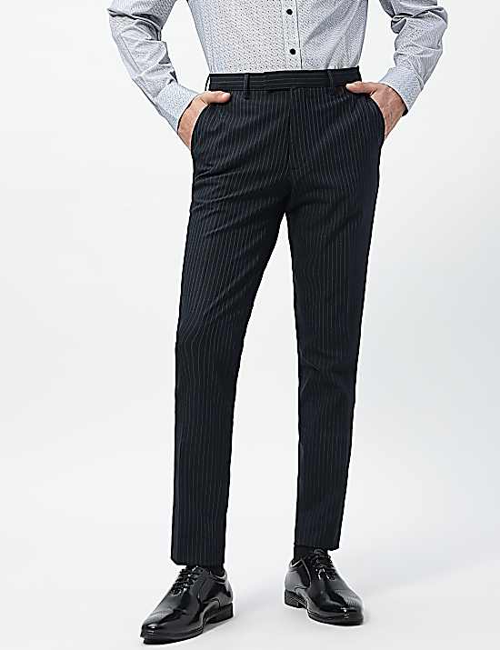 Tailored Striped Longline Waistcoat