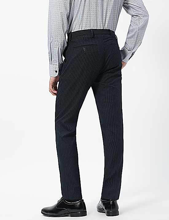 Tailored Striped Longline Waistcoat