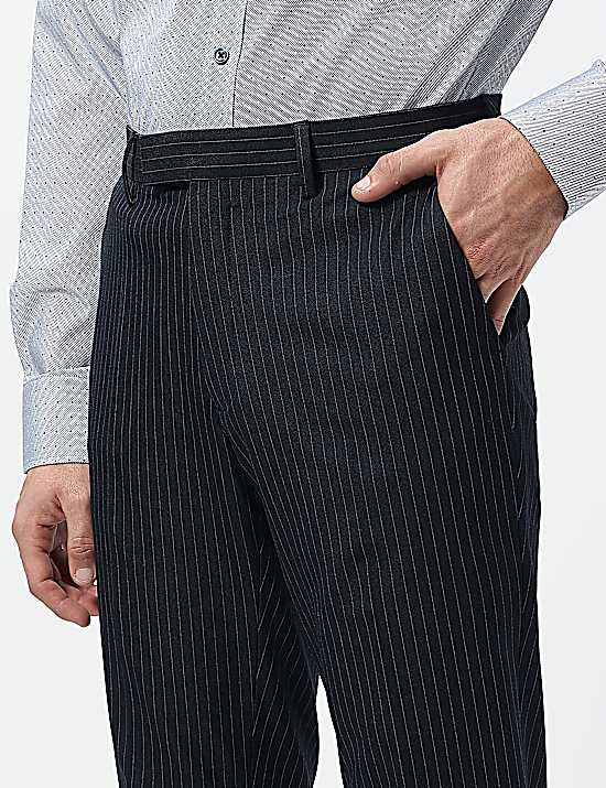 Tailored Striped Longline Waistcoat